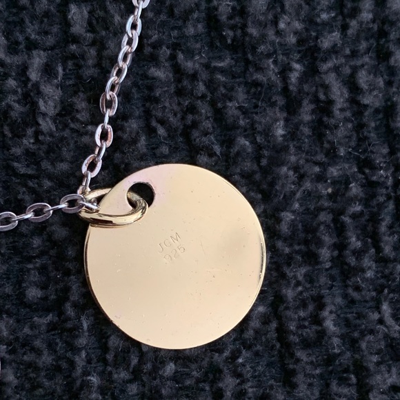 .925 Sterling Silver 18” 3 Tone Charm Necklace - Picture 8 of 8